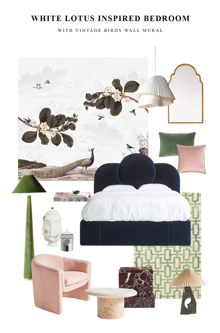 white lotus tv series season 2 inspired interior mood board