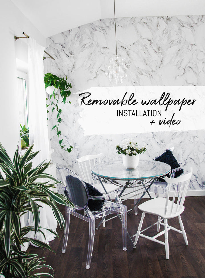 Removable wallpaper installation DIY