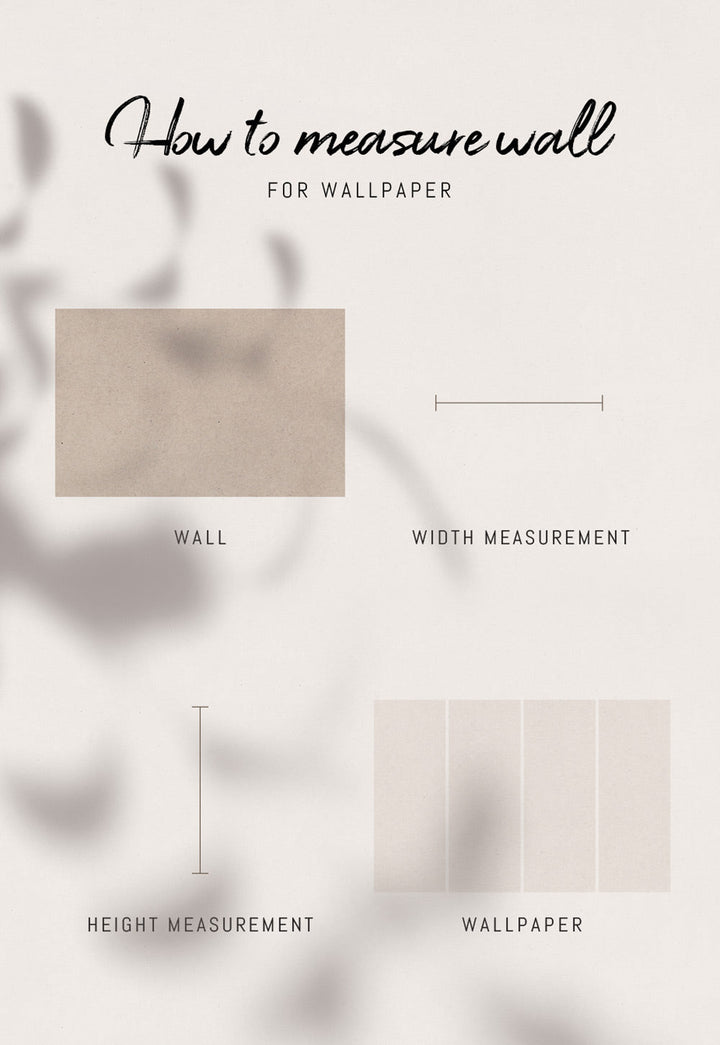 How to measure a wall for wallpaper