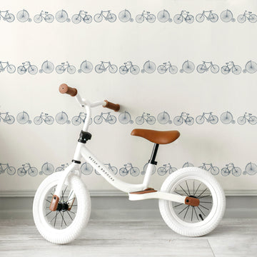 Minimalistic Vintage Bike Print Wallpaper