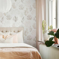 Elegant Neutral Watercolor Coral Wallpaper