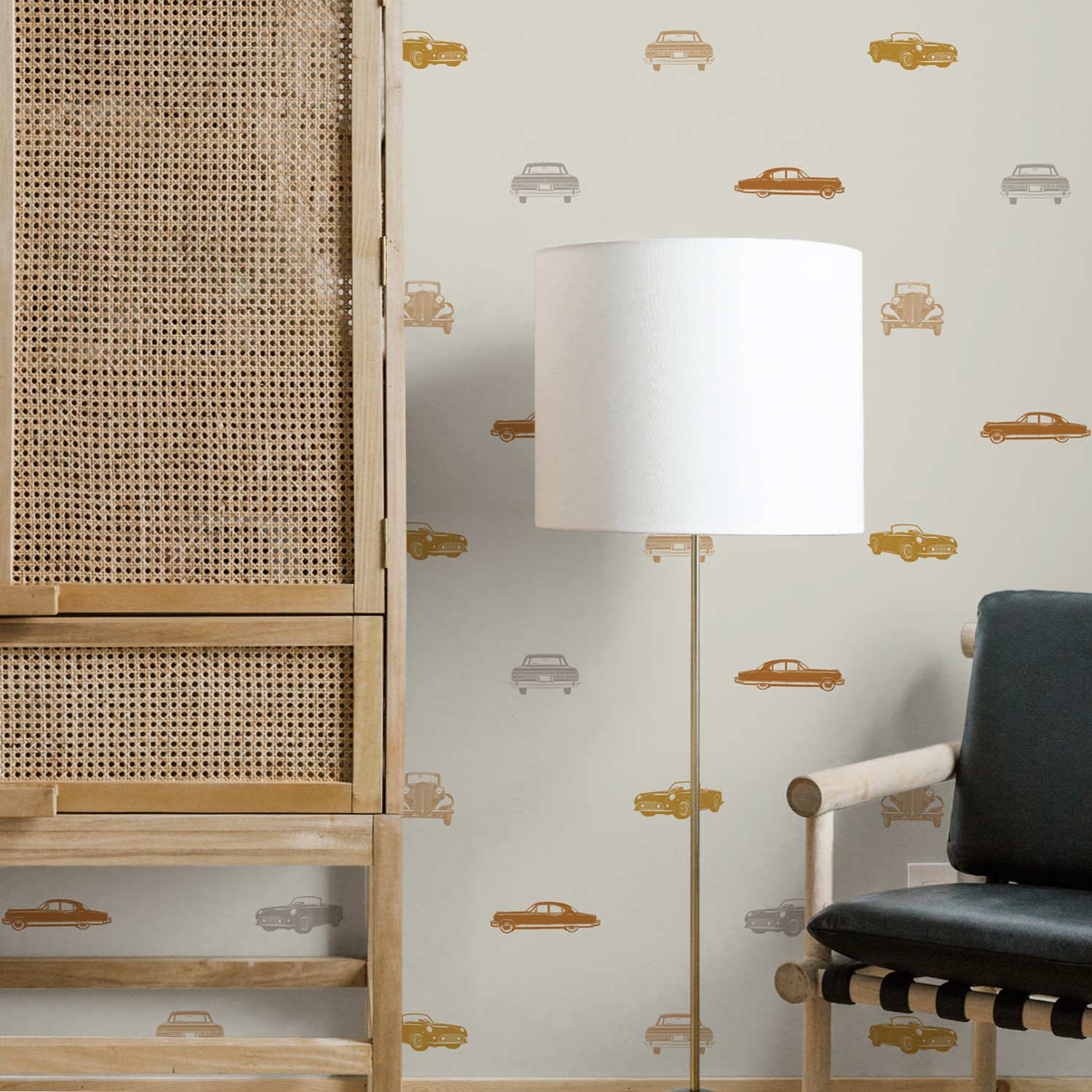Retro Cars Removable Wallpaper | Livettes | Livettes UK