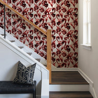 Garden Of Red Tulips Removable Wallpaper