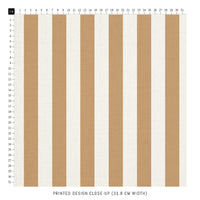 Latte Stripes Printed Fabric