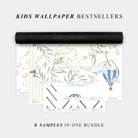 Wallpaper Sample Bundle - 6 Kids Wallpaper Bestsellers