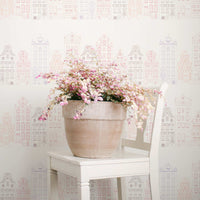 Vintage Houses Removable Wallpaper