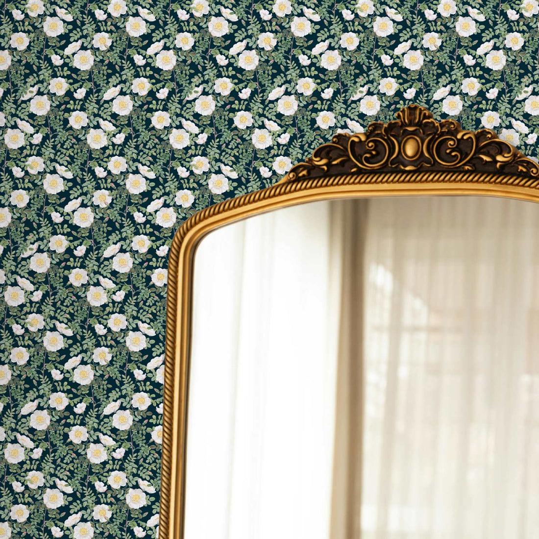 Countryside Florals Pattern Removable Wallpaper