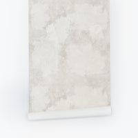 Light Beige Concrete Limewash Removable Wallpaper