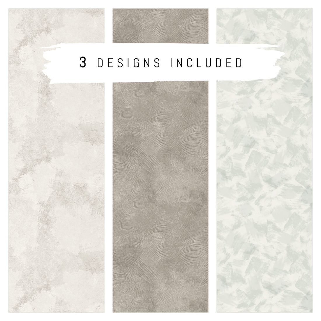 Wallpaper Sample Bundle - 3 Limewash Wallpaper Samples