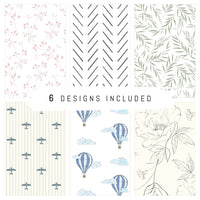 Wallpaper Sample Bundle - 6 Kids Wallpaper Bestsellers