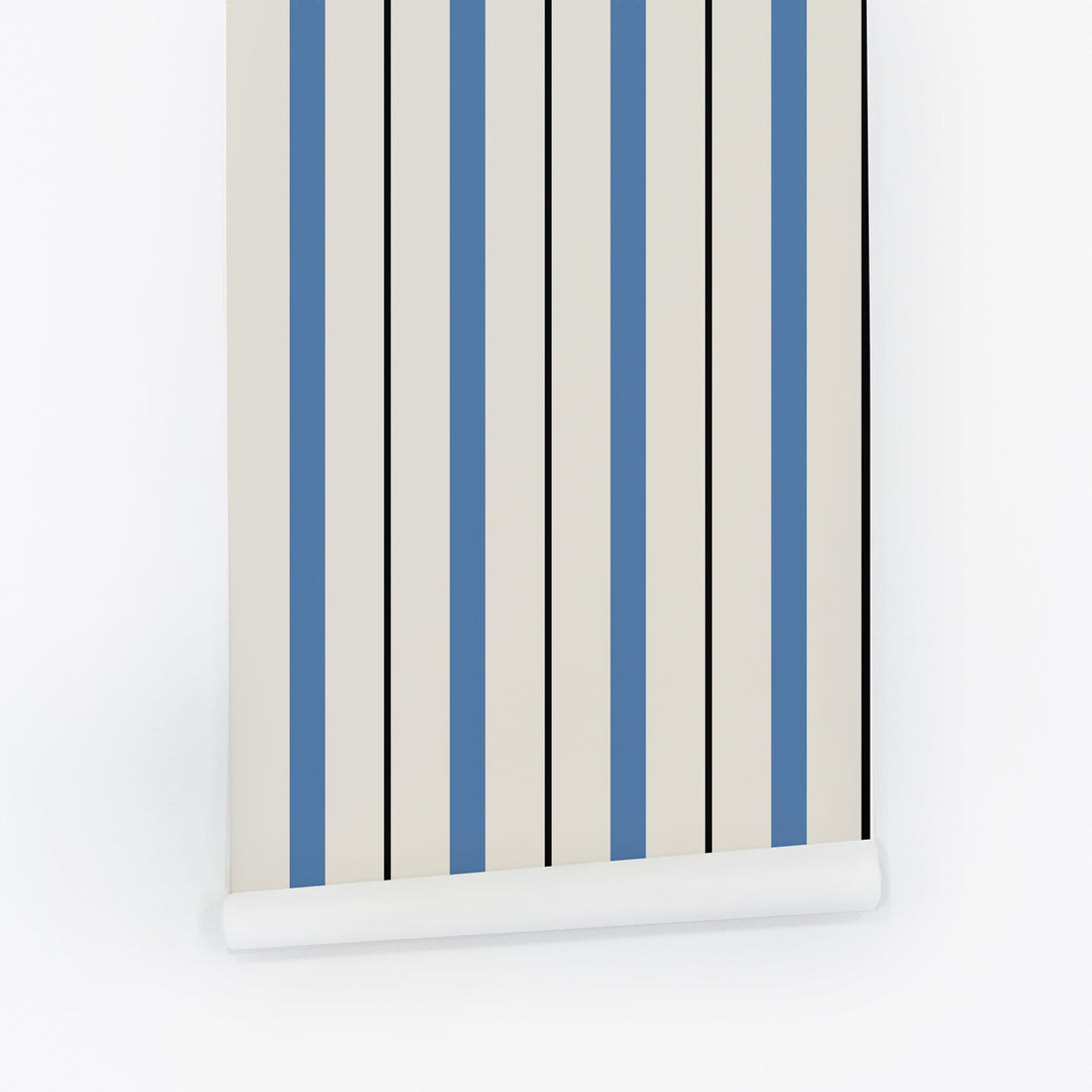 Blue Modern Stripes Wallpaper