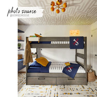 Neutral Paintbrush Maze Kids Room Wallpaper