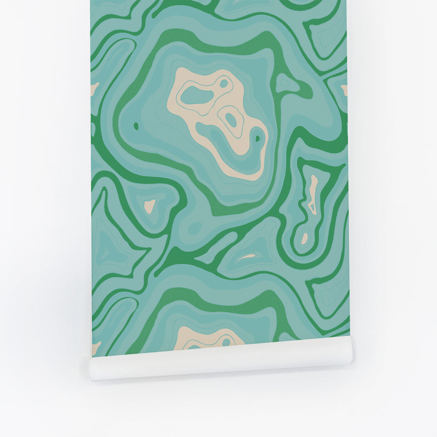 Colorful Green Agate Wallpaper