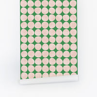 Green Retro Chic Wallpaper