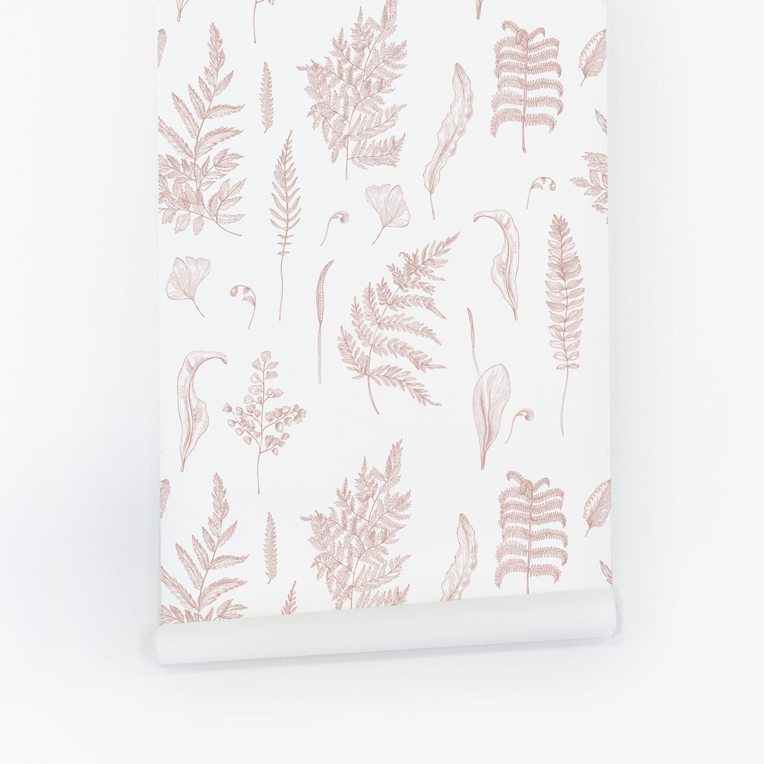 Clay Fern Design Wallpaper