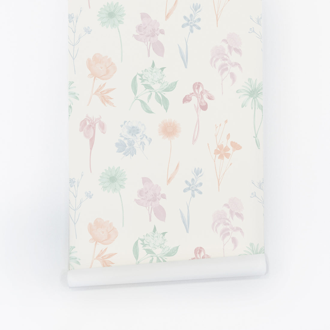 Pastel Vintage Floral Wallpaper