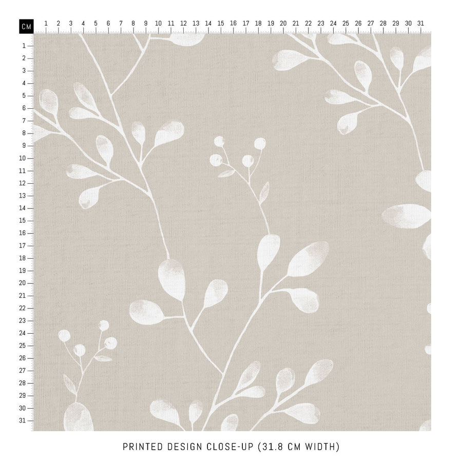 simple foliage patterned fabric design