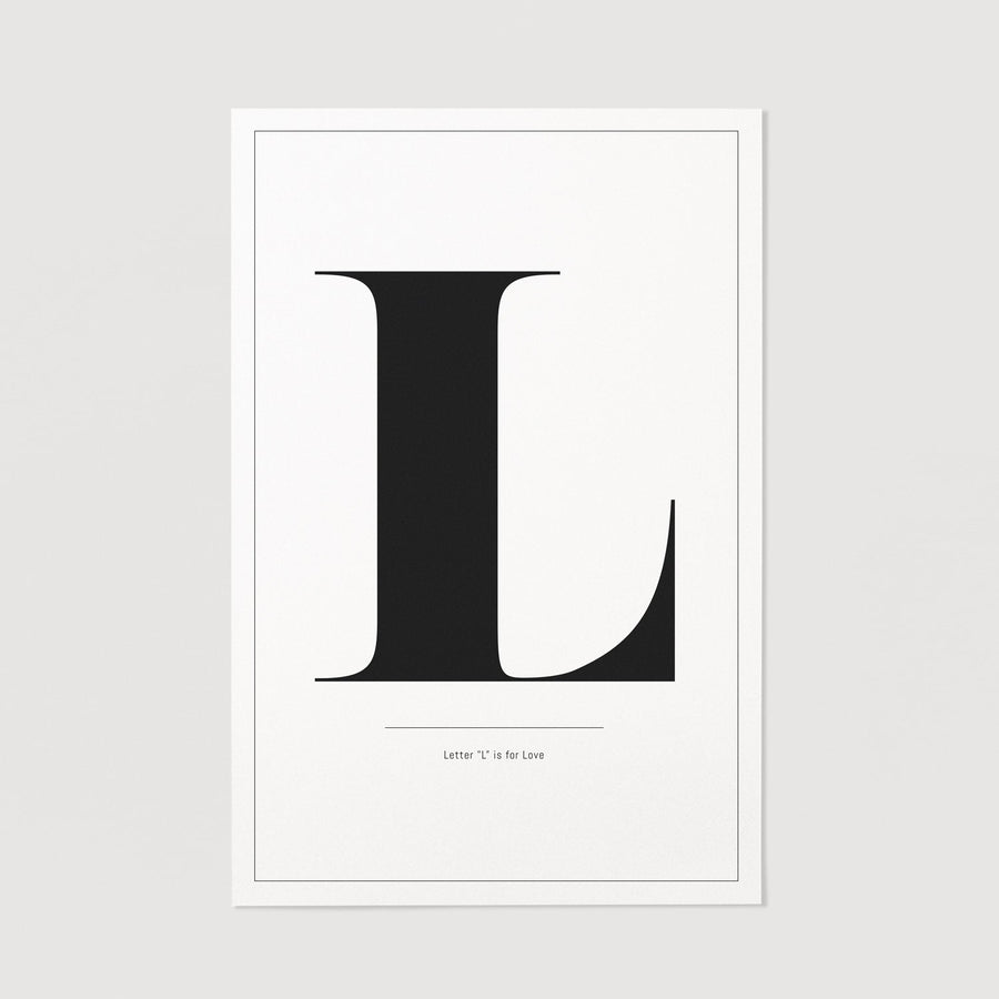 The Letter "L" Graphic Poster