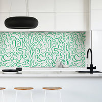 abstract peel and stick backsplash