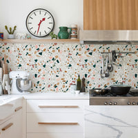 terrazzo design backsplash