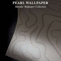 Metallic Pearl Abstract Funky Lines Wallpaper