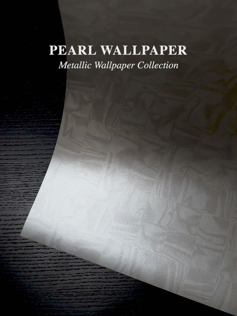 Metallic Pearl Mosaic Wallpaper