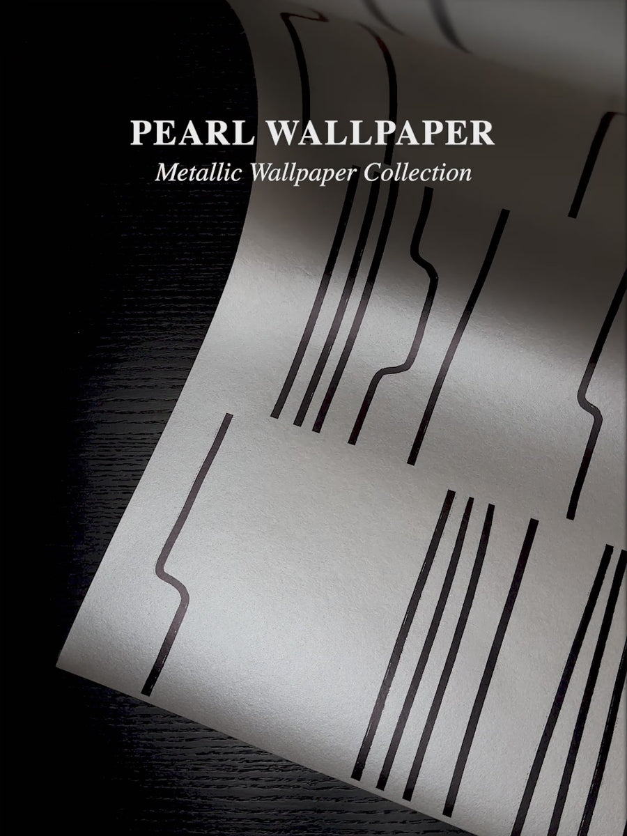 Metallic Pearl Geometric Drawing Lines Wallpaper