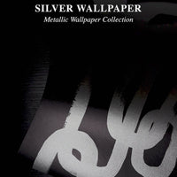 Metallic Silver Chain Pattern Wallpaper